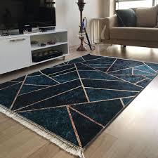 Entdecke möbel & accessoires passend zu deinem stil und budget, versandkostenfrei ab 30 €. Waschbarer Teppich In Gold Geometrisch My5800 120x170 Cm