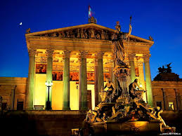 Free for commercial use no attribution required high quality images. Night Cities Austrian Parliament Building Vienna Wallpaper Free Top Wallpapers