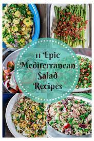 11 Epic Mediterranean Salad Recipes The Mediterranean Dish Easy Salad Recipes Loaded W Mediterranean Salad Recipe Mediterranean Dishes Mediterranean Recipes