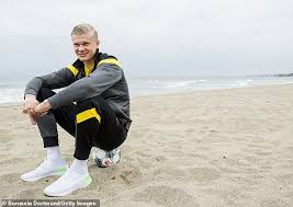 Maybe you would like to learn more about one of these? Borussia Dortmund Striker Erling Haaland Poses On A Beach Tell My Sport