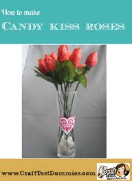How To Craft Candy Kiss Roses Valentine Crafts Rose Crafts Valentine Day Crafts