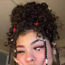 Alien Girls On Instagram I Still Up We Thriving In 2020 Alien Girl Girl Hair Styles Aesthetic Hair Natural Hair Styles Easy Cute Curly Hairstyles
