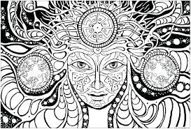 Use as many colors as you like or stay within the earth tones. Hippie Trippy Mushroom Coloring Pages Novocom Top