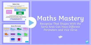 area and perimeter activities year 6 maths mastery powerpoint
