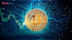 Laptop computer with coins and trading chart. Bitcoin Hd Images