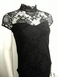 Fine cotton blazershirt 3er pack. No Name Kurzarm Shirt Spitze Stehkragen S M Schwarz Gothic Victorian Lolita Kleiderkorb De