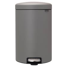I get so many compliments on my cute white table, but it's actually a trash can! Brabantia Newicon Pedal Bin 20 L Sense Of Luxury Grey Finnish Design Shop