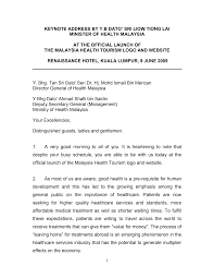 Dato' sri liow tiong lai minister of health malaysia in conjunction with the launch of the malaysia healthcare travel council. Http Www Moh Gov My Moh Attachments 3246 Pdf