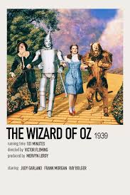 The wizard of oz judy garland 1939 film cinema movie poster print picture a4. The Wizard Of Oz By Jessi Film Posters Minimalist Movie Prints Movie Posters Minimalist