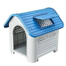 Senyepets Outdoor Indoor Plastic Dog Houses Carry Skylight Portable Pet Waterproof Plastic Dog Kennel P In 2020 Plastic Dog House Plastic Dog Kennels Indoor Dog Kennel