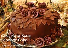 We love this design, and you will love. Chocolate Rose Cake Recipe With Chocolate Rolled Fondant Thebakingpan Com