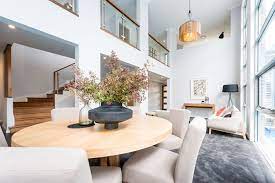 Living rooms are designed to impress and display our public image and style. Daydream Formal Dining And Living Area With Impressive Double Storey Void Spacious Imp French Country Dining Room Country Dining Rooms Living Room Ceiling