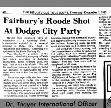 Fairbury's Roode Shot at D.C. party