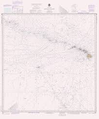 Hawaiian Islands Nautical Chart 1984