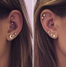 Resultado De Imagem Para Ear Piercing Constellation Piercings Earings Piercings Cute Ear Piercings