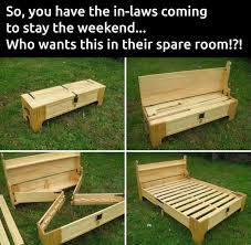 Super Cool Fold Up Wood Bed Diy Bench Woodworking Projects Wood Diy