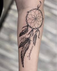 She sent them to me and said can you combine them for a tattoo for me and i did. 175 Dreamcatcher Tattoos For Sweet Dreams Prochronism