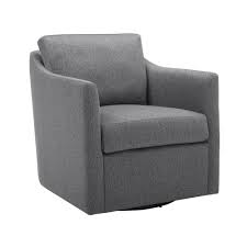 Gray Slope Arm Melvin Swivel Chair By World Market Swivel Chair Living Room Chairs Comfy Comfy Office Chair