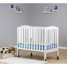 Dream On Me 2 In 1 Folding Portable Mini Crib White Walmart Com Portable Crib Cribs Baby Cribs