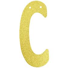 5 out of 5 stars (430) sale price $4.41 $ 4.41 $ 6.30 original price $6.30 (30% off) favorite add to. Glitter Letter Banner Garland 6inch Gold Letter C