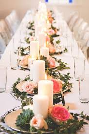 Rustic Austin Wedding With Romantic Details Modwedding Candle Wedding Centerpieces Elegant Wedding Centerpiece Table Arrangements Wedding