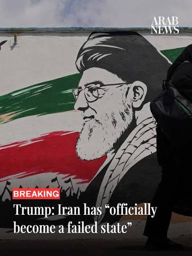 🔴 Trump says Iran's leadership is in “total disarray” 🔴 Trump says Iran has “officially become a failed state”