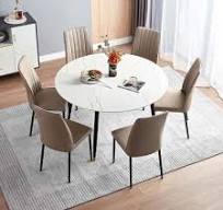 Buena Calidad Mesa De Comedor Redonda Con Tapa De Mármol ...