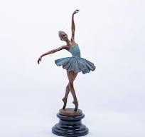 Amazon.com: R REALONG Estatua de bailarina de ballet de ...