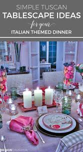 Simple Tuscan Tablescape Ideas For An Italian Themed Party Tuscan Tablescape Tuscan Decorating Tuscan Design