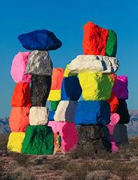 Francois Guillot Afp A Picture Taken On May 11 2016 Shows Clothes Part Of The Collection Of French Busi Desert Painting Seven Magic Mountains Desert Art