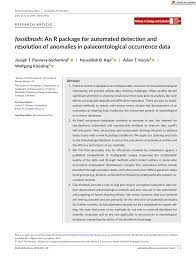PDF) fossilbrush : An R package for automated detection and resolution of  anomalies in palaeontological occurrence data