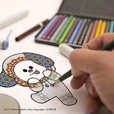 Trending articles similar to bts coloring pages printable. Bt21 Chimmy By Bts Jimin Downloadable Digital Coloring Page For Adults A Fanart Printable By Svelte Prices Shop Deals Online Pricecheck