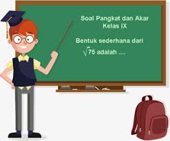 Materi 1 tentang bilangan berpangkat dan bentuk akar, materi 2 tentang persamaan kuadrat, materi 3 tentang transformasi geometri, materi 4 tentang kesebangunan, dan materi 5 tentang bangun ruang sisi lengkung. Contoh Soal Pangkat Dan Akar Kelas 9 Smp Plus Kunci Jawaban Juragan Les