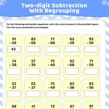 It contains five versions of two digit subtraction without regrouping worksheets for grade 1 or grade 2 or class 2 or year 2 students. Two Digit Subtraction Worksheets For Kids Free Printable Momjunctions