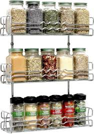Buy Callas 3 Tier Wall Mounted Spice Rack Kitchen Organiser Chrome Ca 67 Online At Low Prices Wall Mounted Spice Rack Spice Rack Wall Mounted Storage Shelves