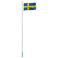 Se koostuu punaisista, valkoisista ja sinisistä raidoista. Vidaxl Ruotsin Lippu Ja Tanko Alumiini 6 2 M Vidaxl Fi