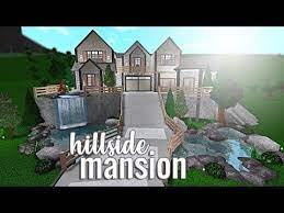 Bloxburg Hillside Mansion 132k Youtube Mansions Hillside House Modern Family House