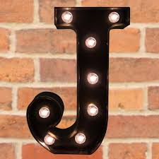 It shows a beautifully illuminated letter j painted in a late. Buy Decorative Led Illuminated Letter Marquee Sign Alphabet Marquee Letters With Lights For Wedding Birthday Party Christmas Night Light Lamp Home Bar Decoration J Black Online In Turkey B07bjj1773