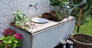Mamas Kram Waschplatz Im Garten Waschbecken Garten Gartenwaschbecken Garten