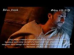 Khotbah kematian anak muda : Injil Matius 1 18 25 Tb Kelahiran Yesus Kristus Youtube