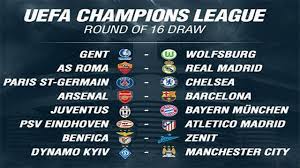 Jadwal Dan Siaran Langsung Babak 16 Besar Liga Champions 2015 2016 Arsenal Barcelona Psv Eindhoven Bayern