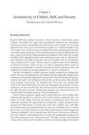 Pdf Authenticity In Culture Self And Society