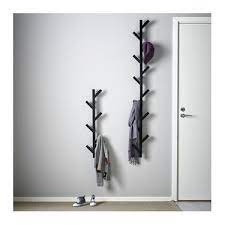 Tjusig Black Hanger 78 Cm Ikea Coat Rack Wall Wall Mounted Coat Rack Wall Hanger