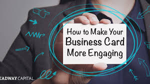 Your business card design is an essential part of your branding and should act as a visual extension of your brand design. How To Make Your Business Card More Engaging Headway Capital Blog