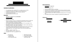 State how long you have worked in the field. Entry Level Accounting Resume For Big 4 Firm Resumes