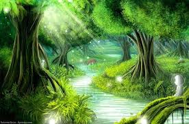 Fantasy Landscapes By Roberto Nieto Cruzine Fantasy Landscape Forest Spirit Anime Scenery