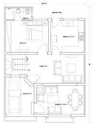 A Plan For Plot Size 28 1 2 40 Sqr Feet House Floor Plans 5 Marla House Plan Vintage House Plans