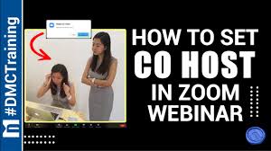 This is only available in pro, business, or education accounts with z. How To Set Co Host In Zoom Webinar Zoom User Management Zoom Tutorial Youtube