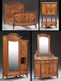 Four Piece French Inlaid Mahogany Art Nouveau Bedroom Art Nouveau Bedroom Art Nouveau Furniture Antique Bedroom Furniture
