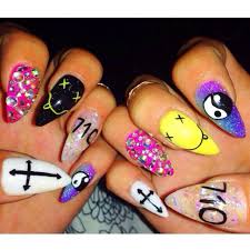 Now This Is Art Nails Art Trippy Claws Nirvana Rave Nails Festival Nails Hippie Nails